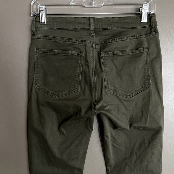 Boden Brighton Biker Skinny Jeans‎ in Marsh Army Green Size 4P Olive Green Moto - Picture 13 of 16